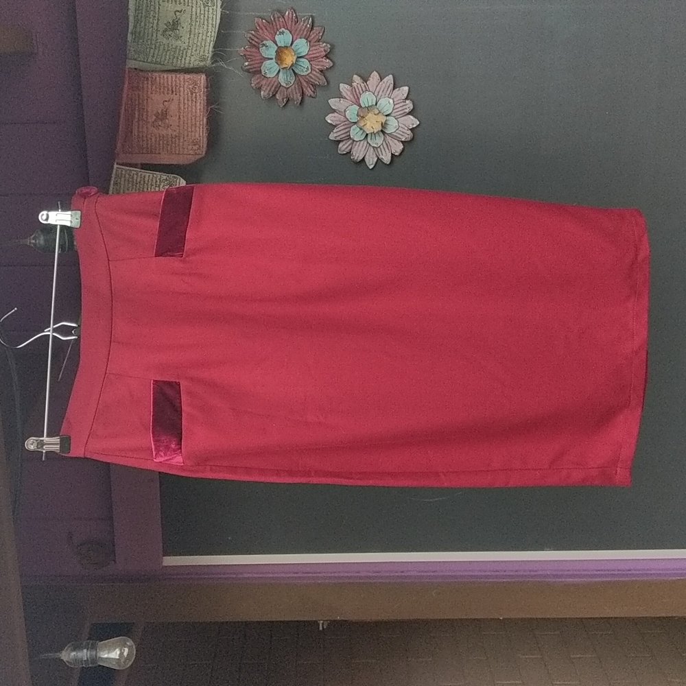 Gorgeous Burgundy Collectif ALine skirt